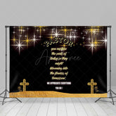 Aperturee Aperturee Pastor Appreciation Day Backdrop Black and Gold Thank You Banner We Appreciate Everything You Do Church Photo Prop
